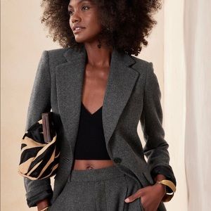 Banana Republic Brown Zebra Haircalf Leather Large Clutch NWT $330